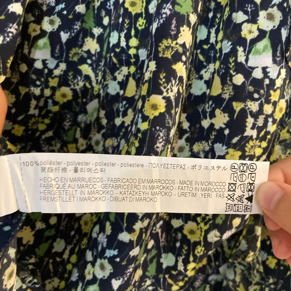 ZARA COLLECTION NWT Mini Floral Dress. Women’s Large - Picture 7 of 7